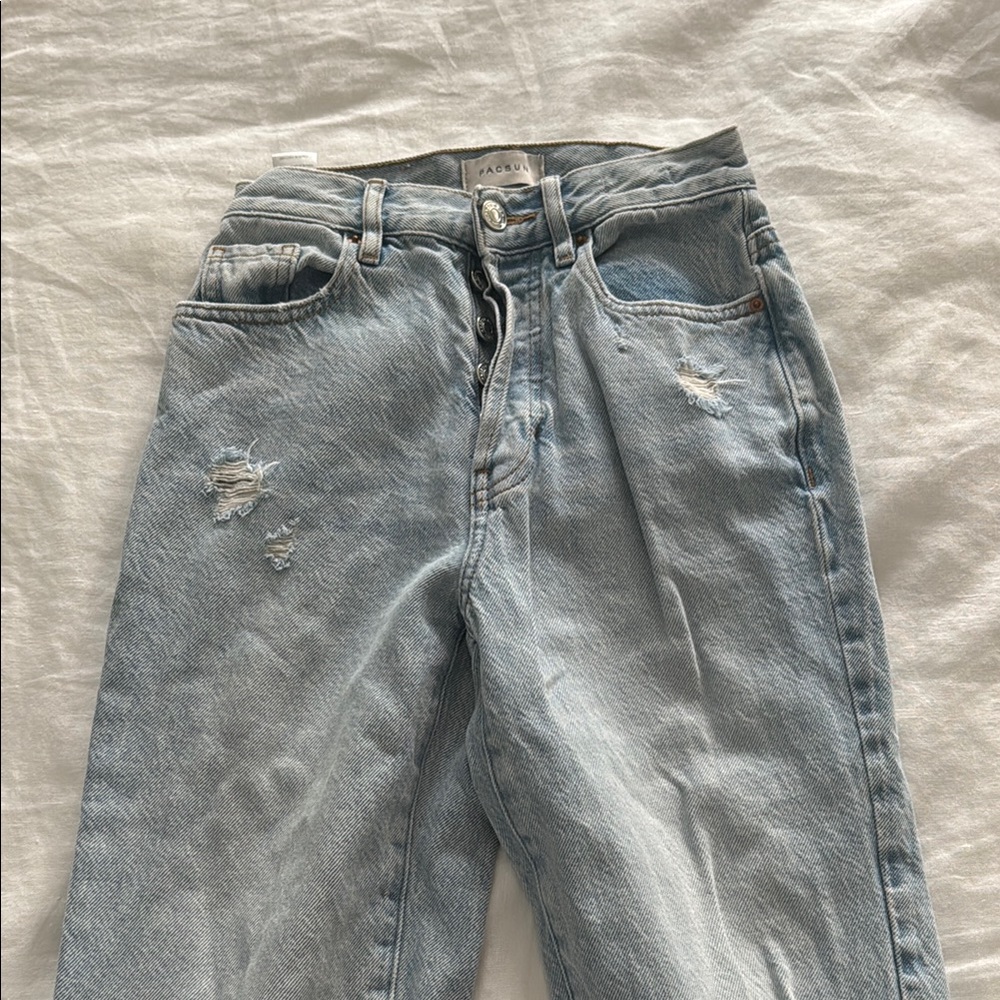 Light Blue Distressed Jeans